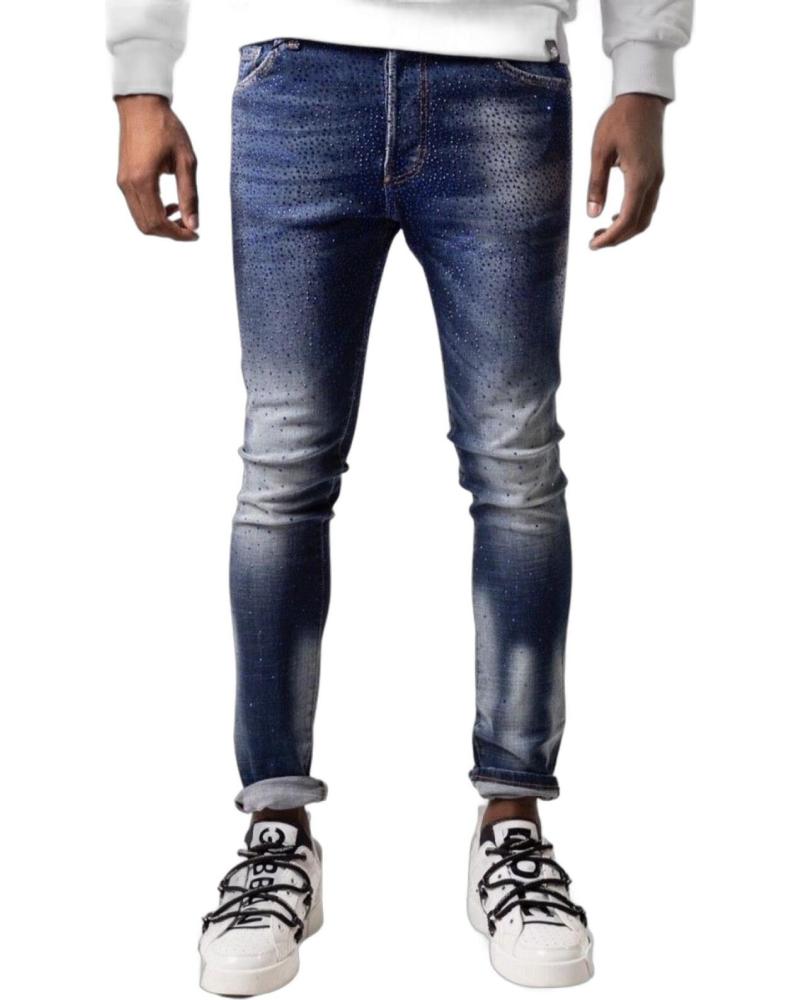 GEORGE V PARIS JEANS CON TACHUELAS AZUL MARINO Y AZUL GEORGE V PARIS JEANS CON TACHUELAS AZUL MARINO Y AZUL