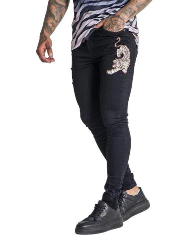 GIANNI KAVANAGH JEANS CON PARCHE TIGER NEGRO