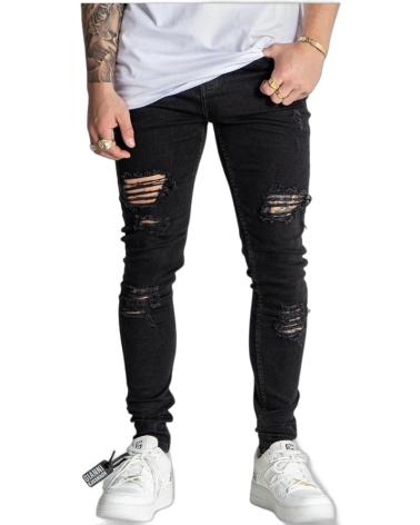 GIANNI KAVANAGH JEANS CORE DESTRTROYED NEGRO
