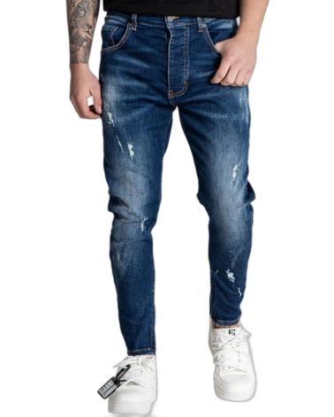 GIANNI KAVANAGH JEANS DESTRUIDOS CON CREMALLERA MARINO