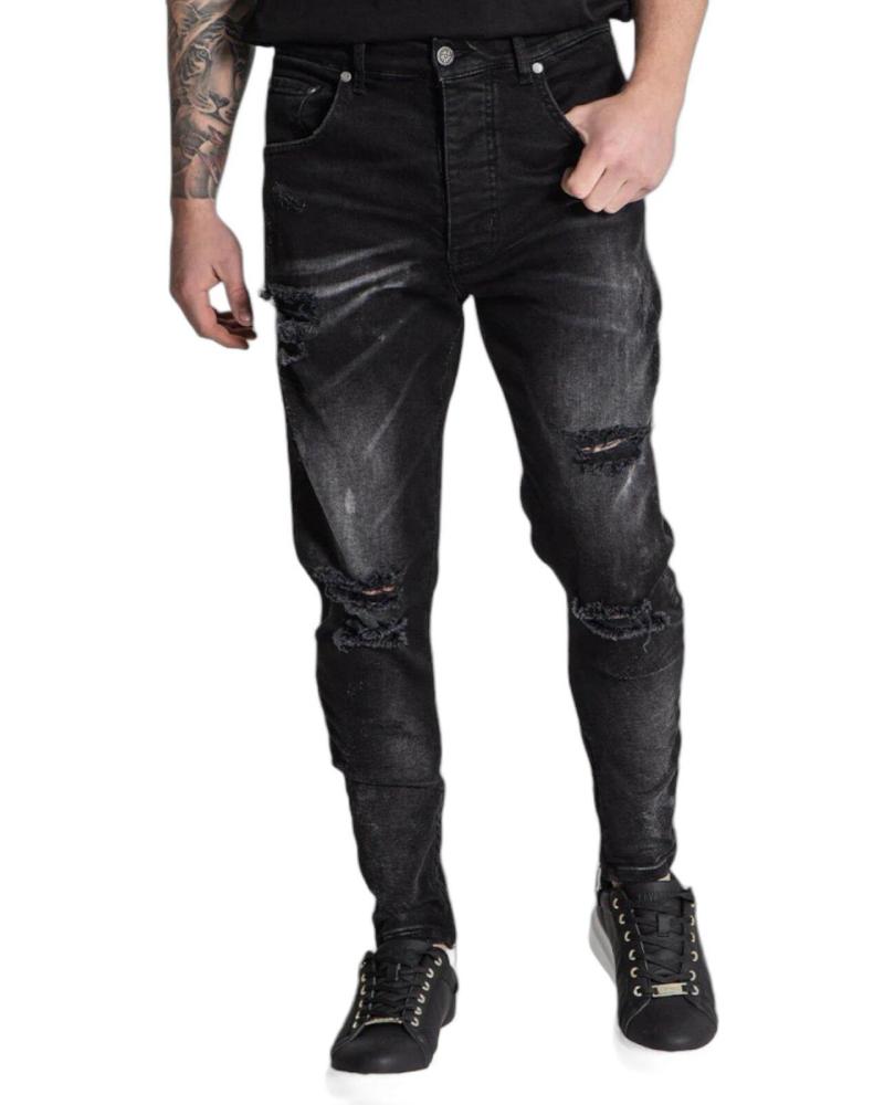 GIANNI KAVANAGH JEANS DESTRUIDOS CON CREMALLERA NEGRO GIANNI KAVANAGH JEANS DESTRUIDOS CON CREMALLERA NEGRO