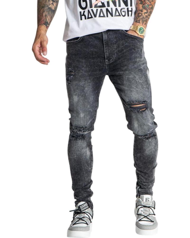 GIANNI KAVANAGH JEANS ROTOS CON CREMALLERA GRIS GIANNI KAVANAGH JEANS ROTOS CON CREMALLERA GRIS