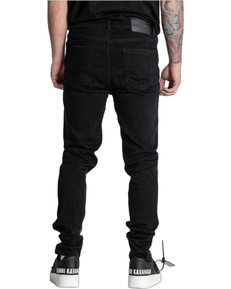 GIANNI KAVANAGH JEANS SLIM FIT RIPPED NEGRO