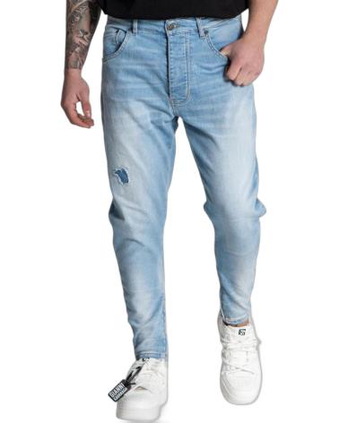 GIANNI KAVANAGH JEASN DESTRUIDOS CON CREMALLERA AZUL CLARO