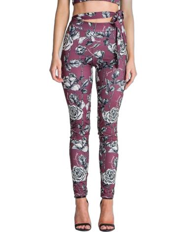 GIANNI KAVANAGH LEGGINS FLORAL NOVEL BURDEOS