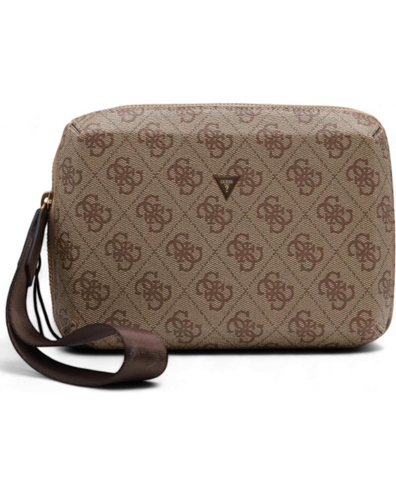 GUESS NECESER MODERNO CON LOGO 4G MARRON GUESS NECESER MODERNO CON LOGO 4G MARRON