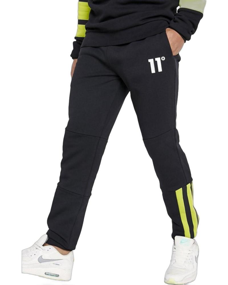 11 DEGREES PANTALON CON PANELES EN CONTRASTE NEGRO 11 DEGREES PANTALON CON PANELES EN CONTRASTE NEGRO