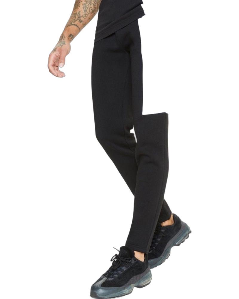 11 DEGREES PANTALON CON TEJIDO MIXTO Y PANELES NEGRO 11 DEGREES PANTALON CON TEJIDO MIXTO Y PANELES NEGRO