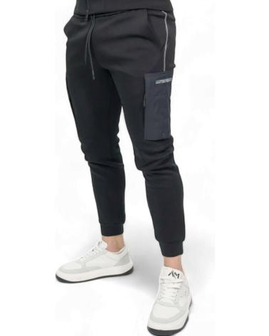 ANTONY MORATO PANTALON CON BOLSILLO BIMATERIAL NEGRO
