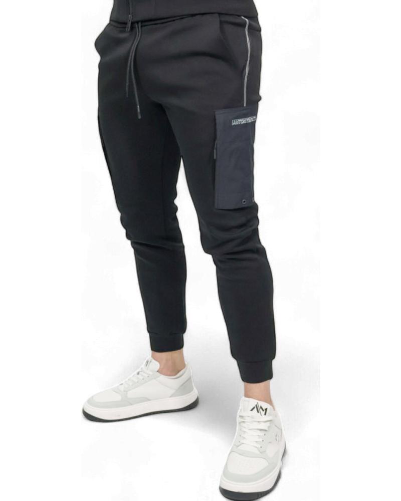 ANTONY MORATO PANTALON CON BOLSILLO BIMATERIAL NEGRO ANTONY MORATO PANTALON CON BOLSILLO BIMATERIAL NEGRO