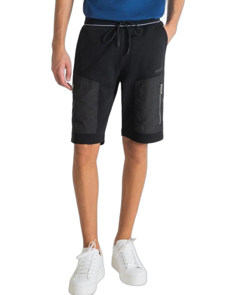 ANTONY MORATO PANTALON CORTO BIMATERIAL ALGODON NEGRO ANTONY MORATO PANTALON CORTO BIMATERIAL ALGODON NEGRO