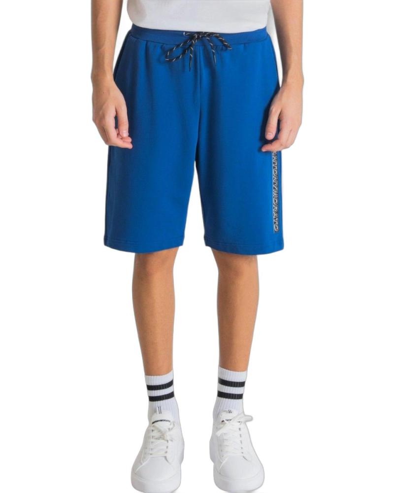 ANTONY MORATO BLUE SPORTS SHORTS WITH LOGO