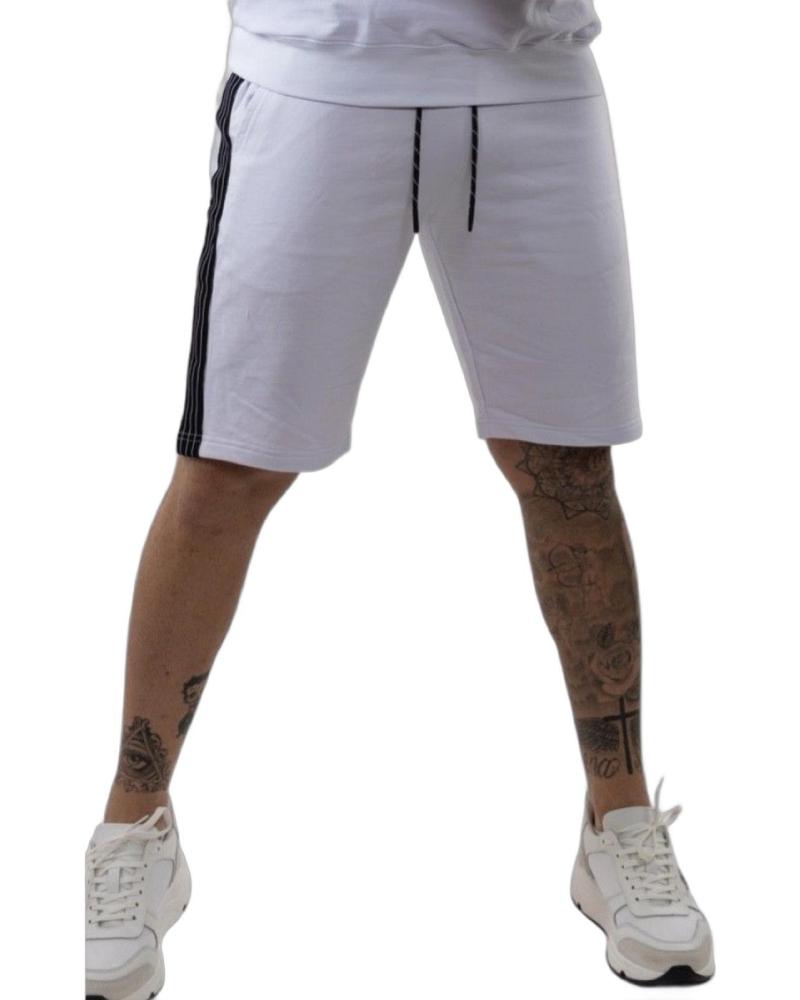 ANTONY MORATO PANTALON CORTO FIT DE FELPA BLANCO