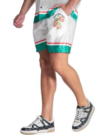 GIANNI KAVANAGH PANTALON CORTO BOTANICO LINEA VERDE BLANCO