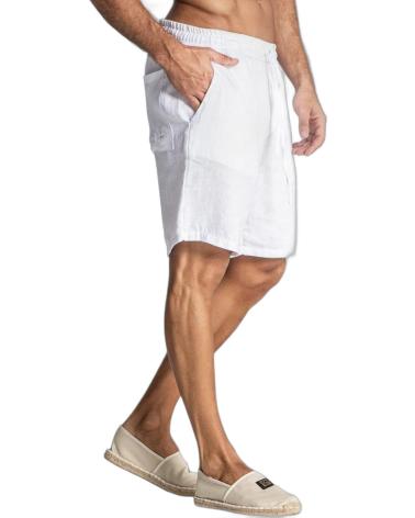 GIANNI KAVANAGH PANTALON CORTO DE LINO BLANCO