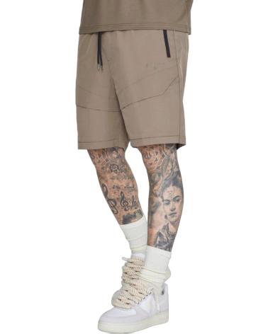 SIKSILK PANTALON CORTO BLOCK INSIDE BEIG