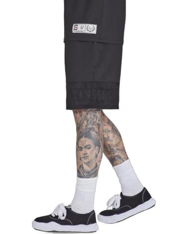 SIKSILK PANTALON CORTO DINAMICOS NEGRO