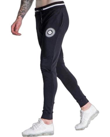 GIANNI KAVANAGH PANTALON CON LOGO MECANICO GK NEGRO