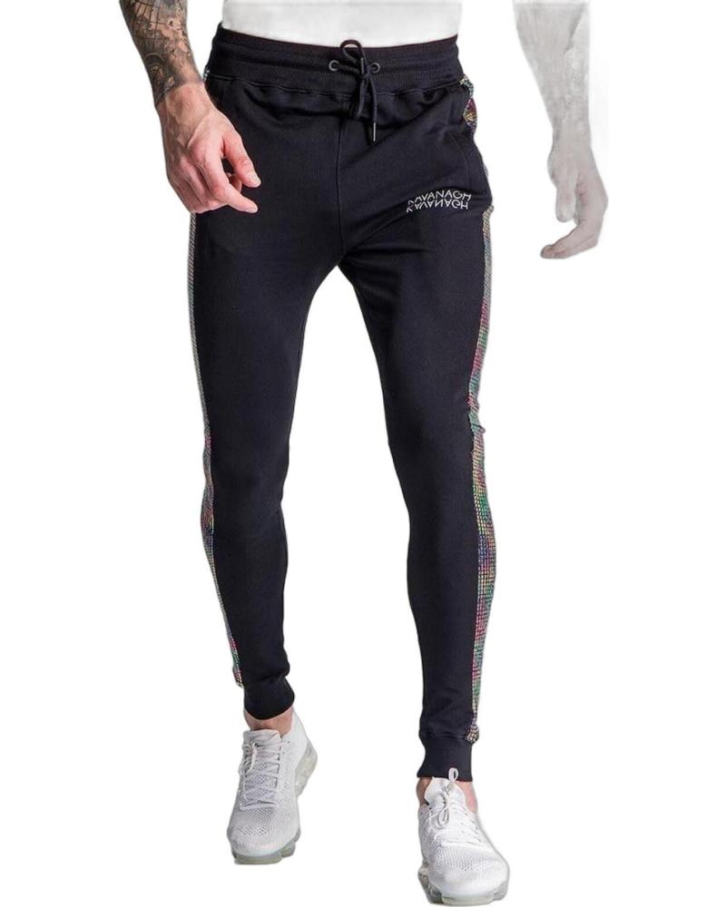 GIANNI KAVANAGH PANTALON CON RAYA HOLOGRAFICA NEGRO GIANNI KAVANAGH PANTALON CON RAYA HOLOGRAFICA NEGRO