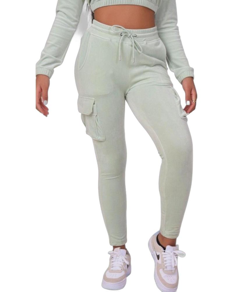 PROJECT X PARIS PANTALON CARGO DE TERCIOPELO VERDE PROJECT X PARIS PANTALON CARGO DE TERCIOPELO VERDE