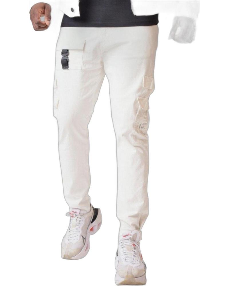 PROJECT X PARIS PANTALON CON BOLSILLO TRANSPARENTE BLANCO PROJECT X PARIS PANTALON CON BOLSILLO TRANSPARENTE BLANCO
