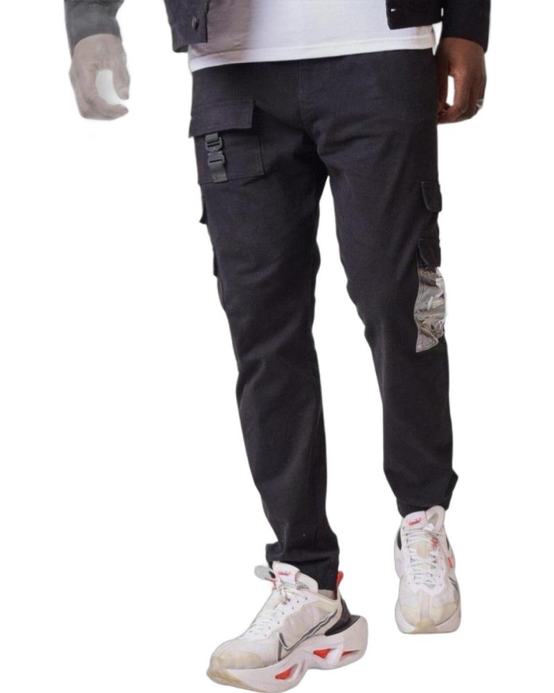 PROJECT X PARIS PANTALON CON BOLSILLO TRANSPARENTE NEGRO PROJECT X PARIS PANTALON CON BOLSILLO TRANSPARENTE NEGRO