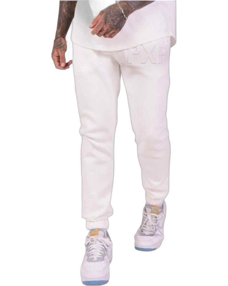 PANTALONI DA TUTA PROJECT X PARIS LOGO EMBOSSAGE BIANCO