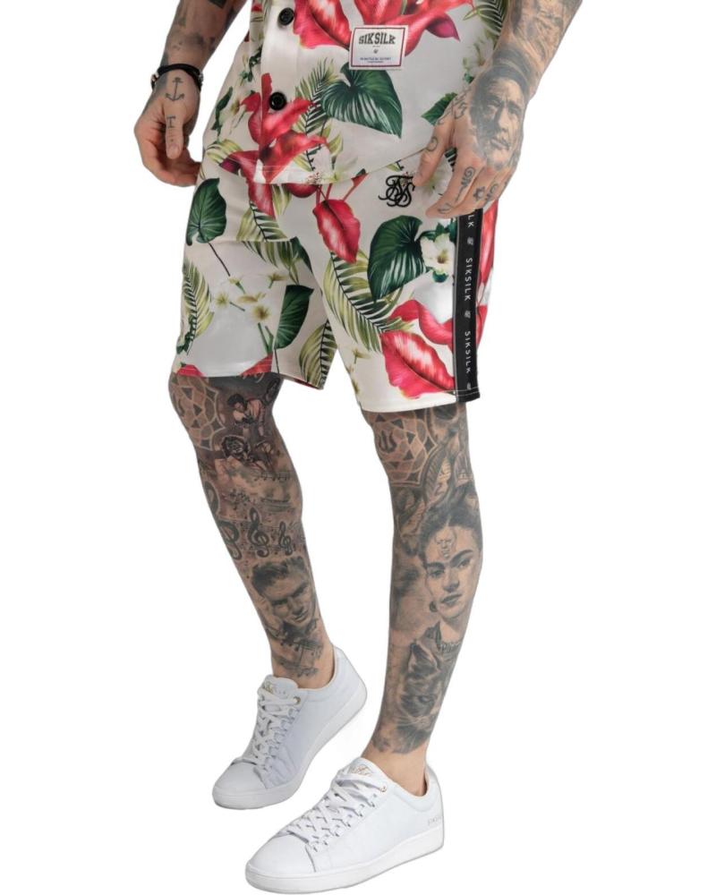 SIKSILK PANTALON RETRO TROPICS TAPE BLANCO SIKSILK PANTALON RETRO TROPICS TAPE BLANCO