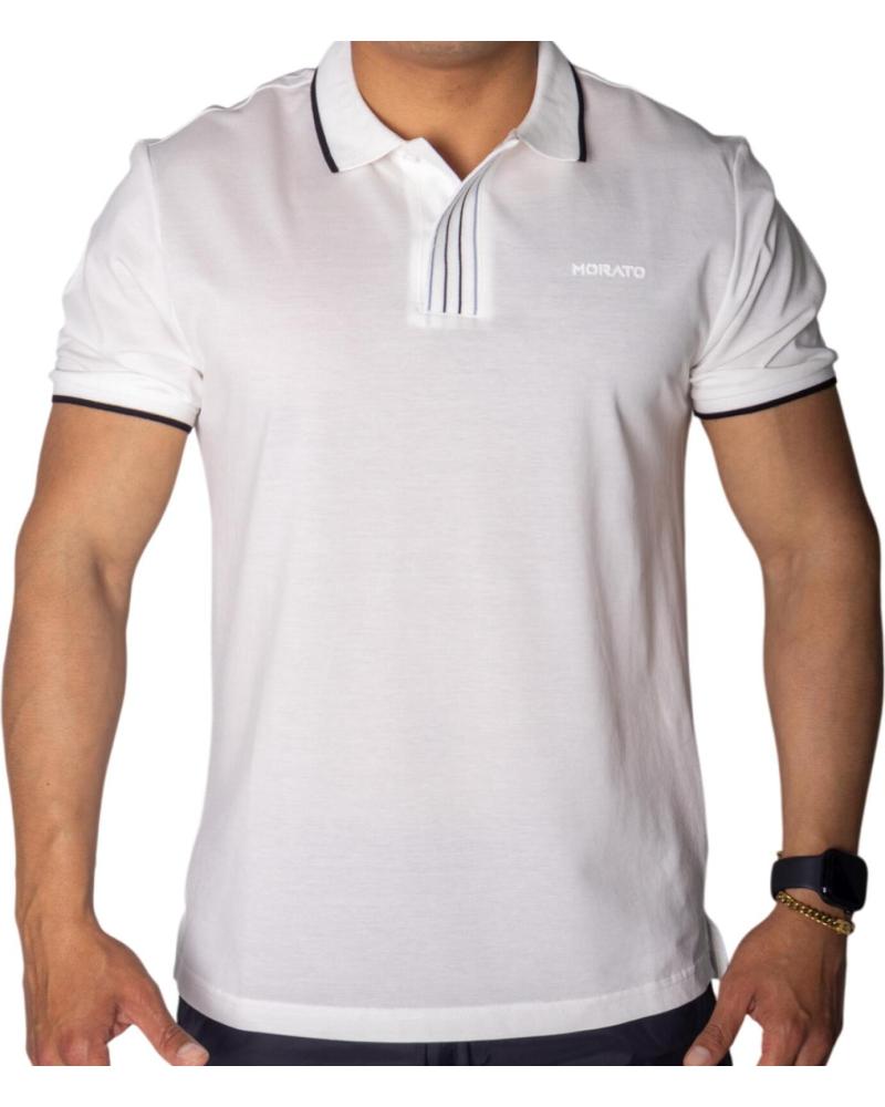 ANTONY MORATO POLO DE PIQUE ALGODON BLANCO CON LINEAS ANTONY MORATO POLO DE PIQUE ALGODON BLANCO CON LINEAS