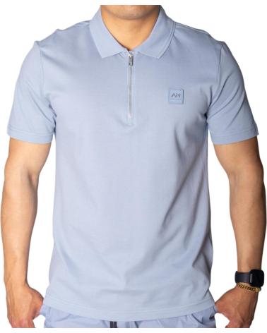 ANTONY MORATO POLO FIT AZUL SKY CON METAL BADGE AZUL