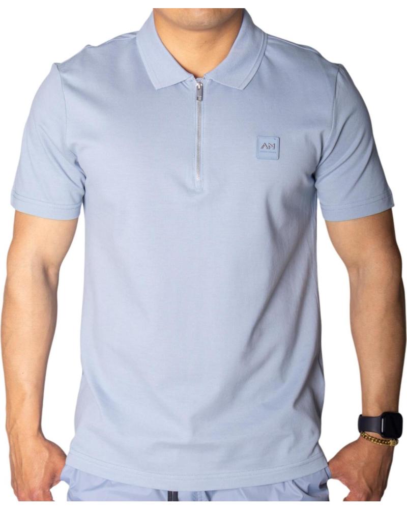 ANTONY MORATO POLO FIT AZUL SKY CON METAL BADGE AZUL ANTONY MORATO POLO FIT AZUL SKY CON METAL BADGE AZUL
