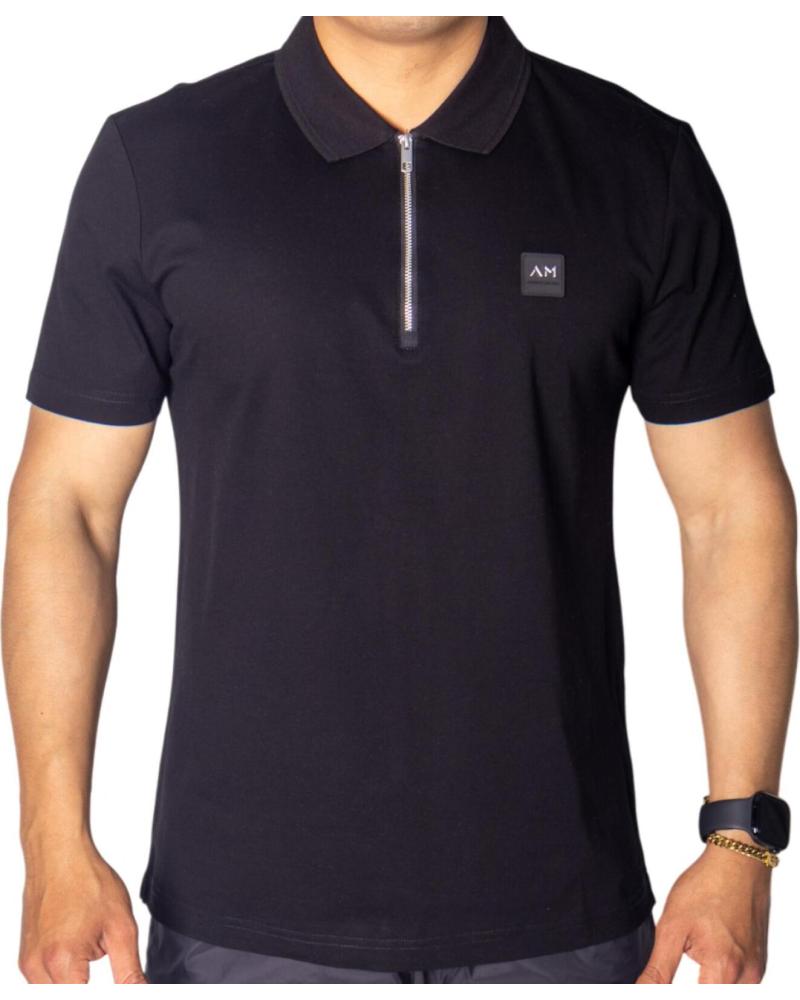 ANTONY MORATO POLO FIT NEGRO CON METAL BADGE NEGRO ANTONY MORATO POLO FIT NEGRO CON METAL BADGE NEGRO