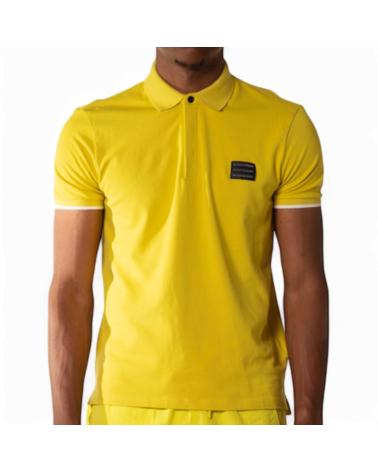ANTONY MORATO POLO SLIM FIT PARCHE LOGOTIPO AMARILLO