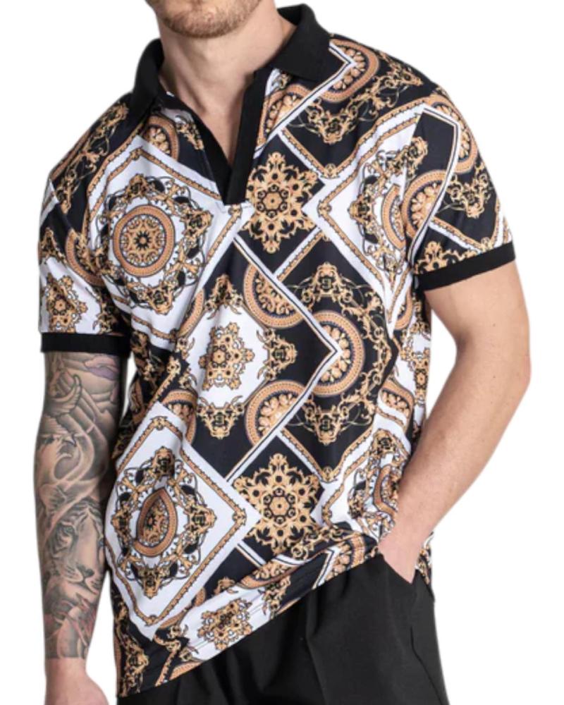 GIANNI KAVANAGH POLO SPLENDOUR DORADO NEGRO