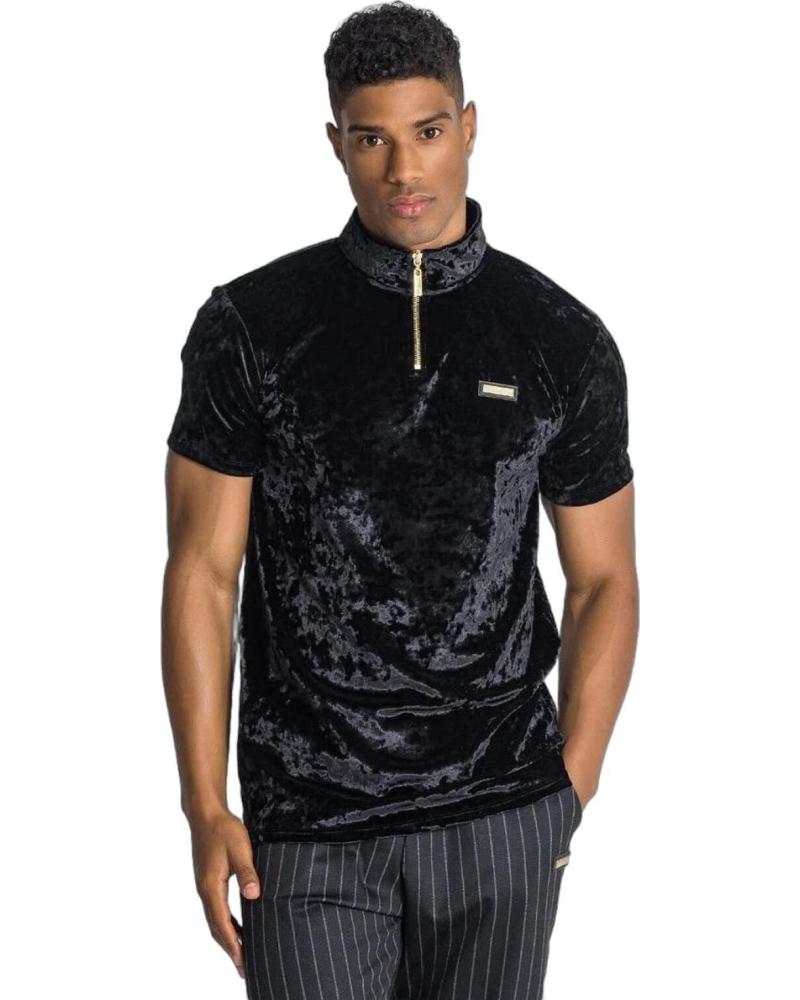 GIANNI KAVANAGH POLO TERCIOPELO CON CREMALLERA BRIVIDI NEGRO