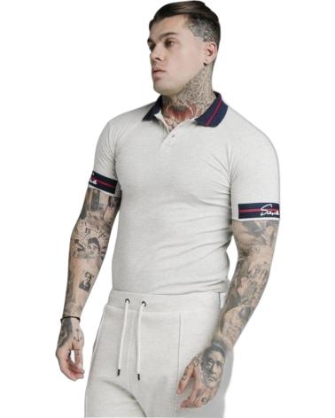 SIKSILK POLO DE PIQUE EXPOSED BLANCO