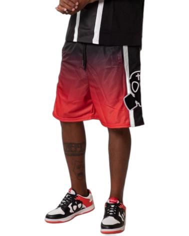 BUTNOT SHORT LOGO DE TRIANCETO SOMBREADO NEGRO Y ROJO