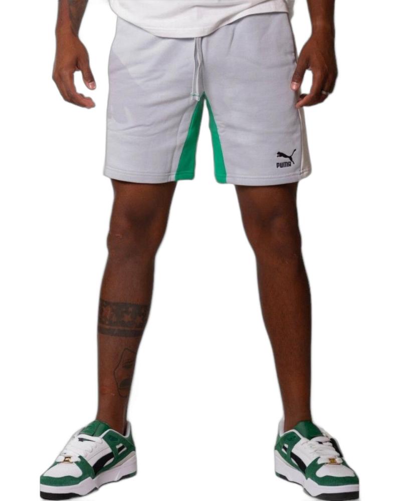 PUMA SHORT CLASSICS BLOCK 8 BLANCO Y VERDE PUMA SHORT CLASSICS BLOCK 8 BLANCO Y VERDE