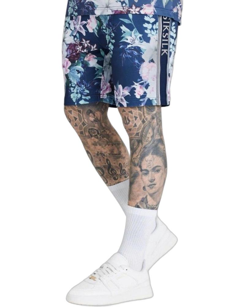 SIKSILK SHORT BOTANICAL PRINT MARINO SIKSILK SHORT BOTANICAL PRINT MARINO