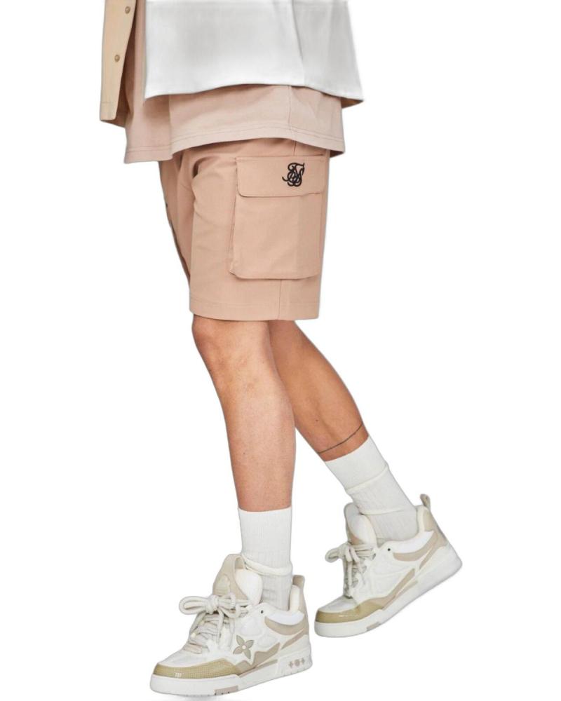 SIKSILK SHORT CARGO CON TIRA LATERAL BEIG