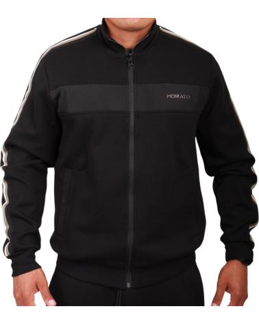 ANTONY MORATO SUDADERA CON BANDA BRAZO LATERAL ALGODON HOMBRE NEGRO