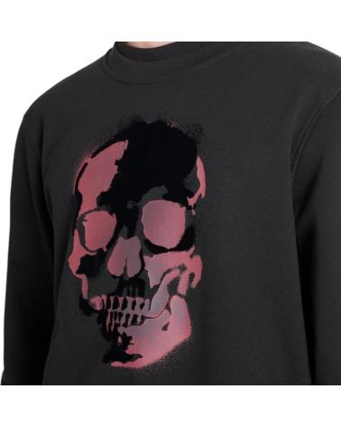 ANTONY MORATO SUDADERA DE ALGODON SOSTENIBLE ESTAMPADO CALAVERA NEGRO ANTONY MORATO SUDADERA DE ALGODON SOSTENIBLE ESTAMPADO CALAVERA NEGRO