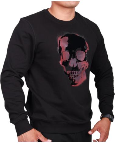 ANTONY MORATO SUDADERA DE ALGODON SOSTENIBLE ESTAMPADO CALAVERA NEGRO ANTONY MORATO SUDADERA DE ALGODON SOSTENIBLE ESTAMPADO CALAVERA NEGRO