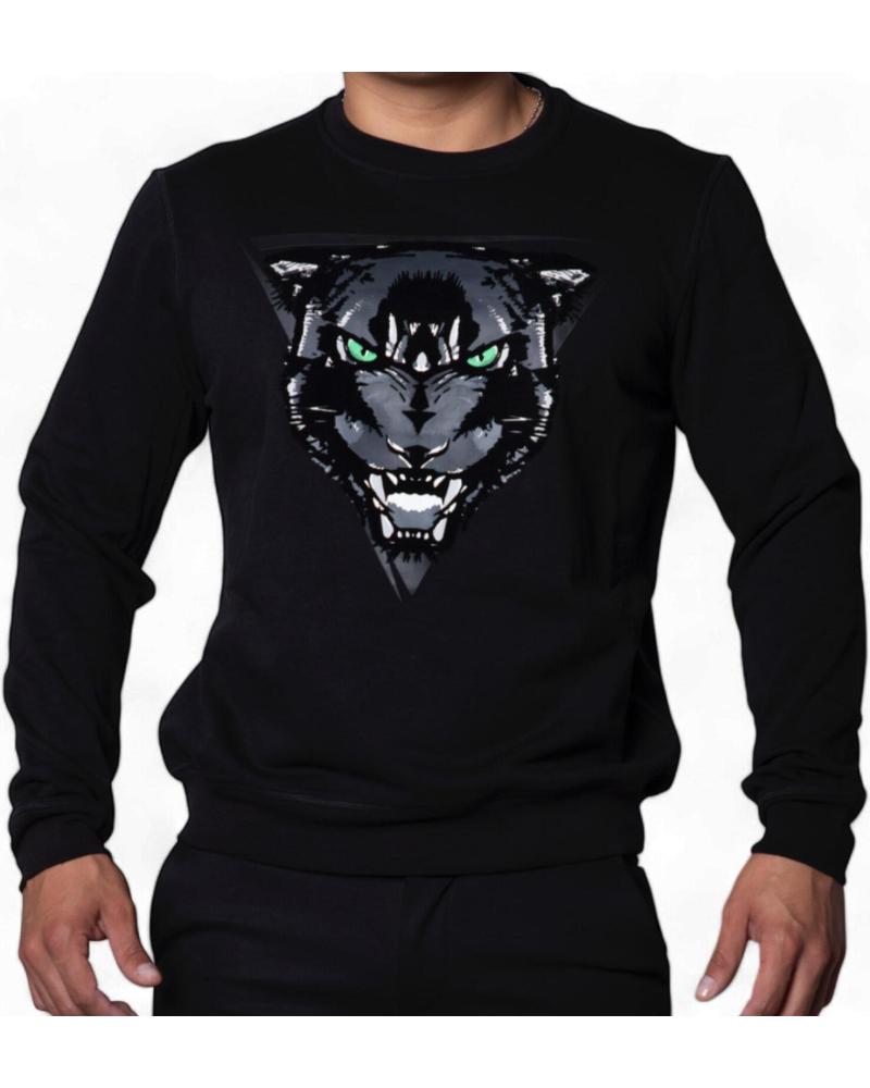 ANTONY MORATO SUDADERA NEGRA SLIM FIT CON PANTERA ANTONY MORATO SUDADERA NEGRA SLIM FIT CON PANTERA