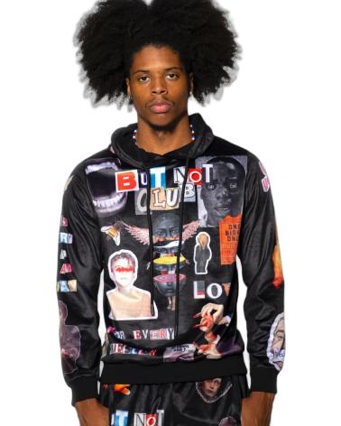 BUTNOT SUDADERA CLUB ALL OVER SCARFACE BLANCO