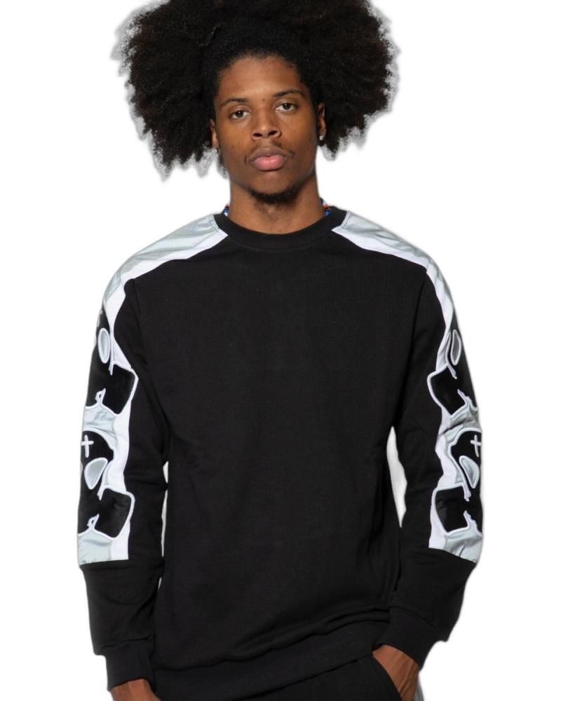 BUTNOT SUDADERA DE FELPA MASCARA NEGRO