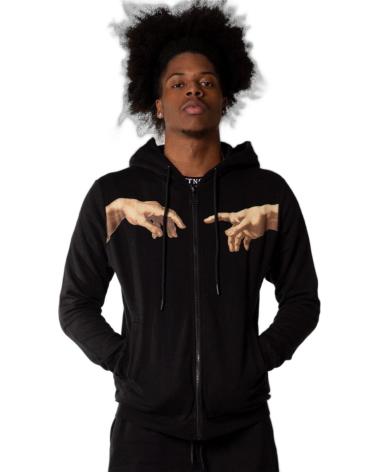 BUTNOT SUDADERA ESTAMPADO MANOS NEGRO