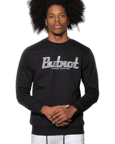 BUTNOT SUDADERA LETRAS BRILLANTES NEGRO