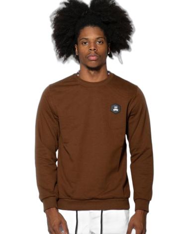 BUTNOT SUDADERA SIN GORRO BASIC MARRON