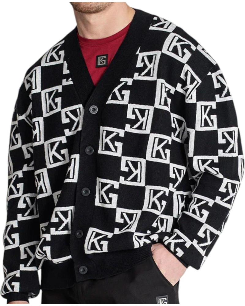 GIANNI KAVANAGH SUDADERA CARDIGAN CLONA LOGO GK NEGRO GIANNI KAVANAGH SUDADERA CARDIGAN CLONA LOGO GK NEGRO